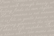 Poem Avenue Elegant Romantic Script, a Script Font by AnMark (Thumbnail 11 of 12)