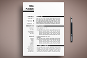 Modern Resume Template CV, a Resume Template by The Creative Resume (Thumbnail 1 of 8)