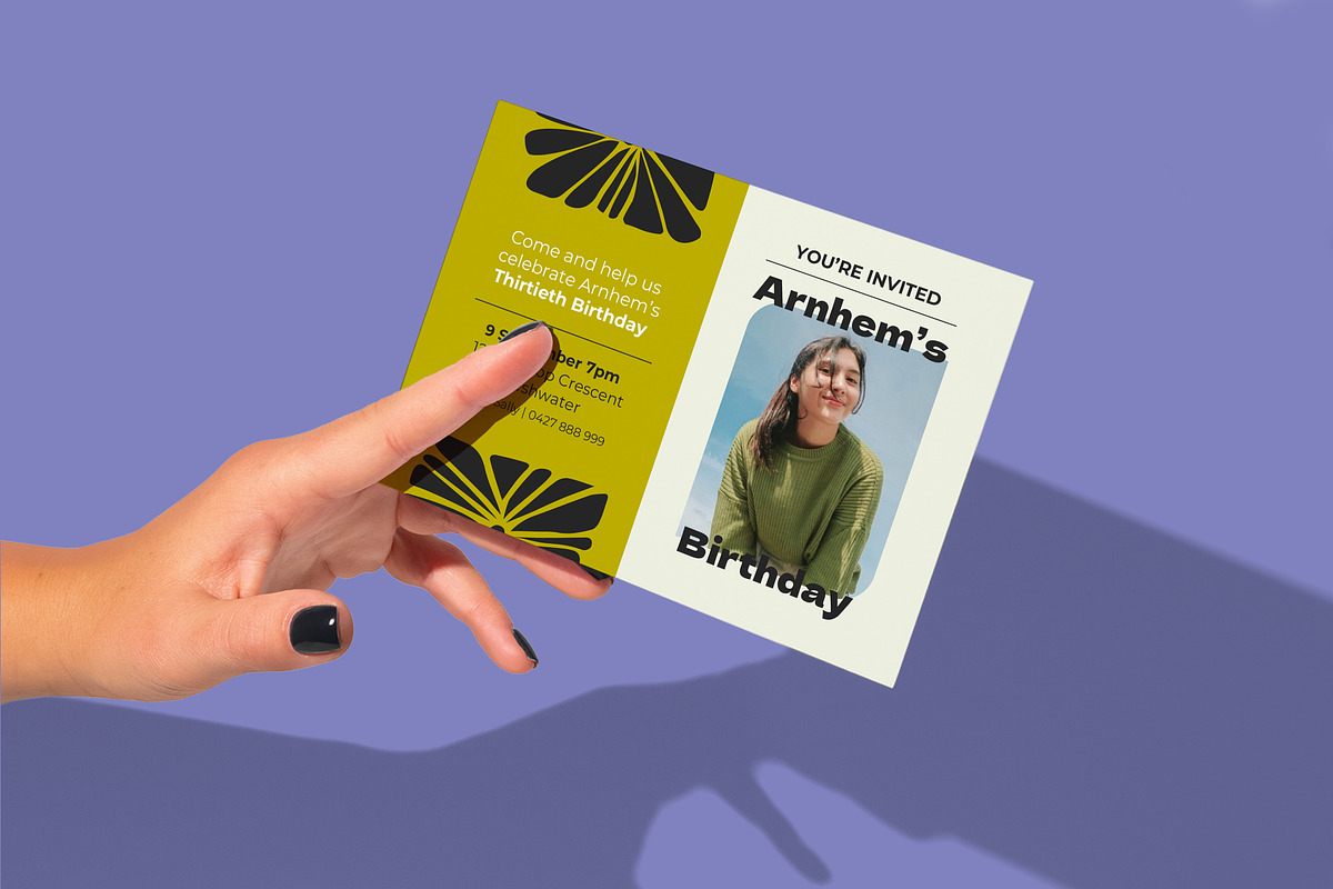 Arnhem Birthday Invitation, an Invitation Template by Mountain Folk Creative (Photo 5 of 7)