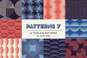 PATTERNS 7: 10 Geometric Patterns, a Pattern Graphic by kloroform