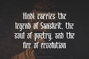 Bhavindra - Hindi Blackletter Font, a Blackletter Font by Flawless And Co (Thumbnail 3 of 10)
