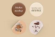 Sticker Mockups, an Advertising Mockup by Mockups Expert (Thumbnail 3 of 6)