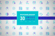 Psychologist Icons Set | Concept, an Outline Icon by Alex Blogoodf (Thumbnail 1 of 11)