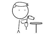 Bartender and waiter icons, an Icon by JK comics (Thumbnail 5 of 5)