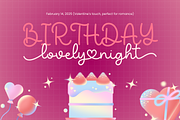 My Heart - Valentine Font, a Blackletter Font by Mozatype (Thumbnail 7 of 8)