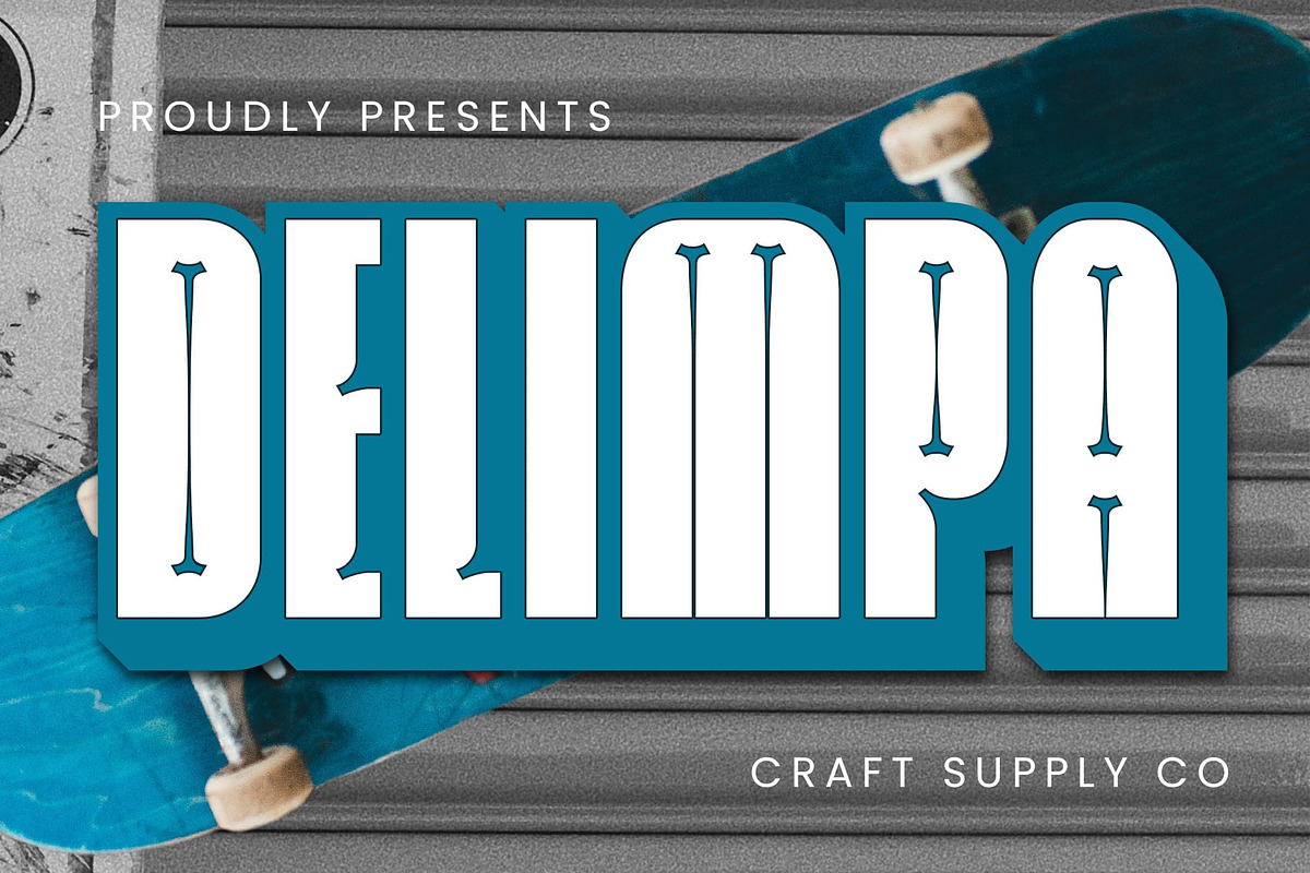 Delimpa 3D, a Sans Serif Font by Craft Supply Co. (Photo 1 of 8)