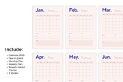 2025 Digital Calendar Planner, a Stationery Template by Glücklich Studio (Thumbnail 3 of 5)