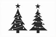 Cozy Holiday Tree Silhouette Designs, an Illustration by Gaye Art (Thumbnail 5 of 21)