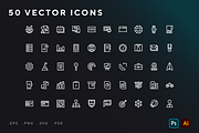 Business and finance icons, an Outline Icon by Wencory (Thumbnail 1 of 2)