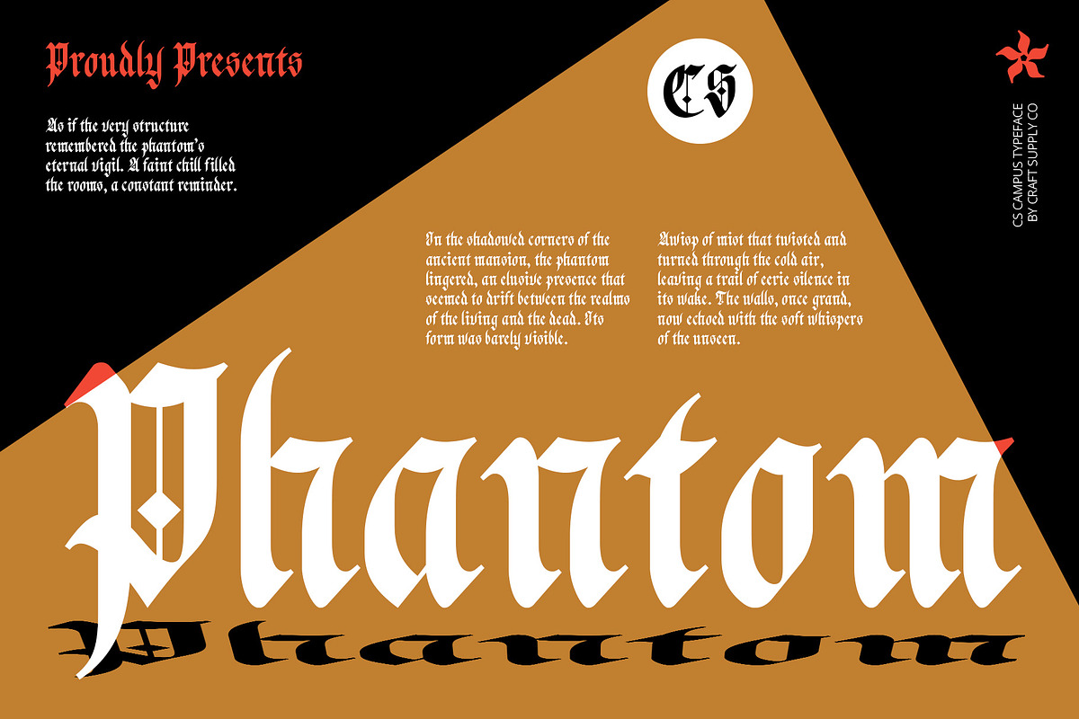 CS Canopus – Blackletter Font, a Blackletter Font by Craft Supply Co. (Photo 2 of 8)
