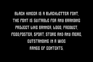 Black Kinger Blackletter & Medieval