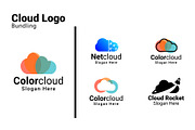 Cloud Logo Bundle - Tech & Network, a Branding & Logo Template by Dyn Studio (Thumbnail 1 of 6)