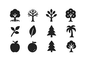 Collection of simple silhouette, an Illustration by ZinetroN