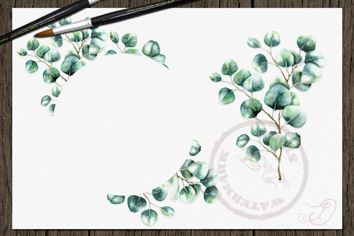 Silver Dollar Eucalyptus, a Decorative Illustration by DioFlow (Photo 2 of 5)