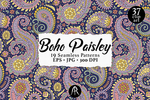 Boho Paisley Patterns & Motifs