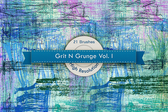 Grit N Grunge V.1 Photoshop Brushes preview 6