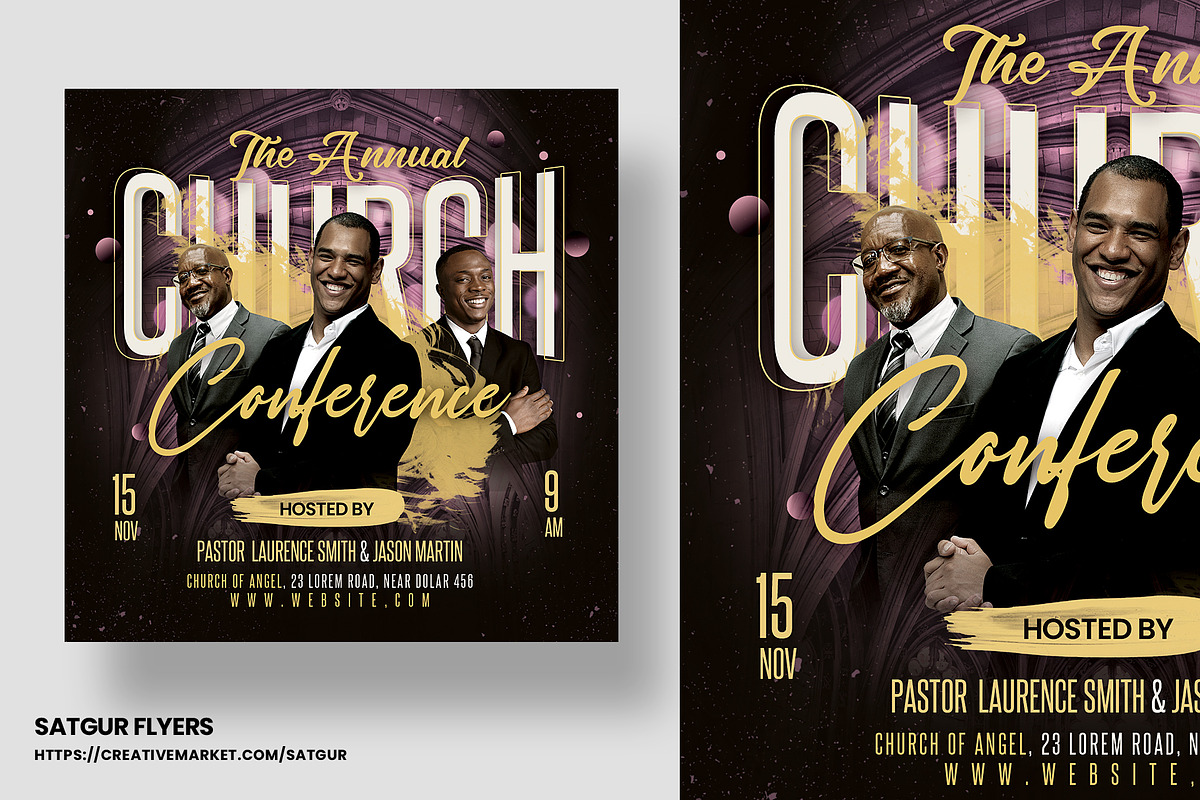 Church Flyers Bundle - Vol 6, a Flyer Template by Satgur Graphic Design (Photo 8 of 11)