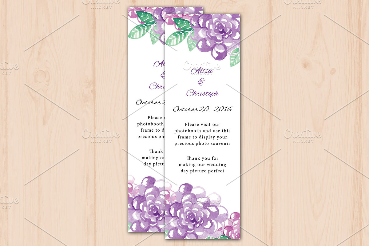 Photo Booth Place Card Template, a Card Template by retrographix (Photo 1 of 3)