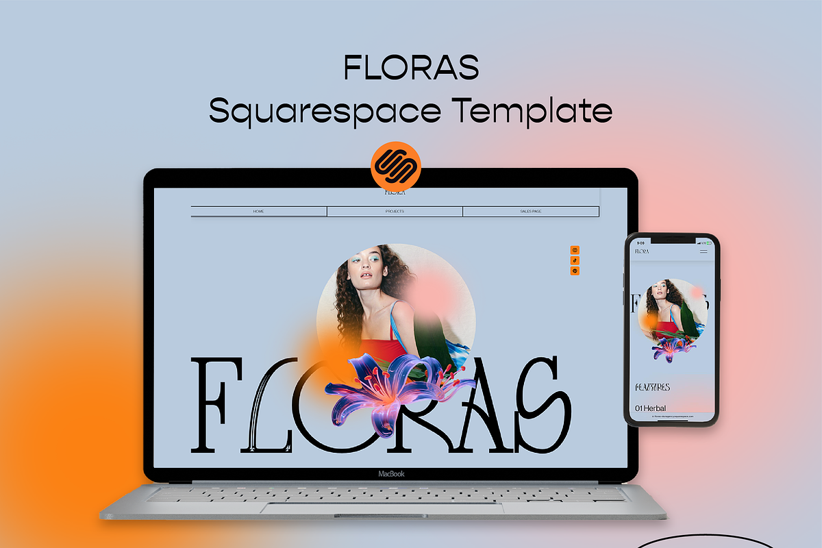 FLORAS Hybrid - SQSP and Thrivecart, a Squarespace Template by dunagency (Photo 1 of 7)