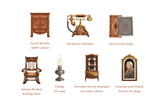 Antique Interior Collection, a Decorative Illustration by Deemak Daksina (Thumbnail 3 of 3)