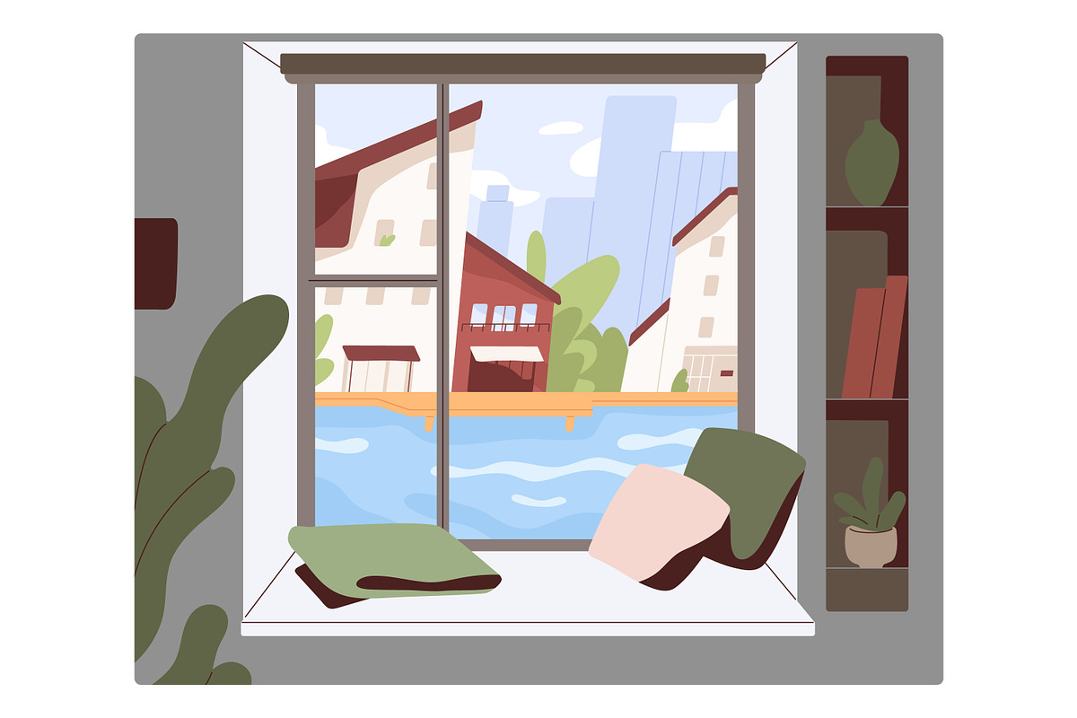 Window view at different time of day, an Object Illustration by Good Studio (Photo 3 of 5)
