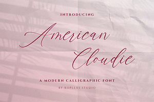 American Cloudie Font
