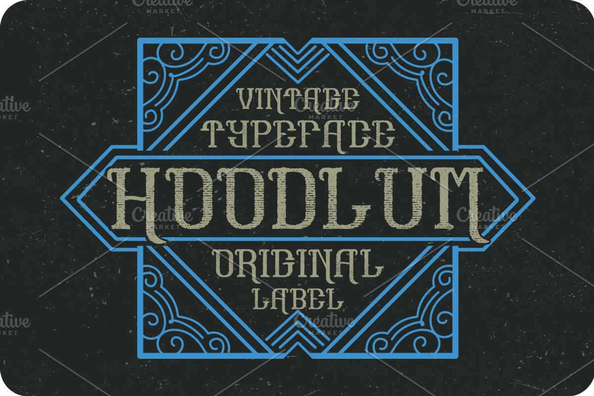 Hoodlum label font