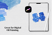 Procreate Linen Oil Paint Canvas, a Layer Style Add-On by Wicked Creative (Thumbnail 5 of 7)