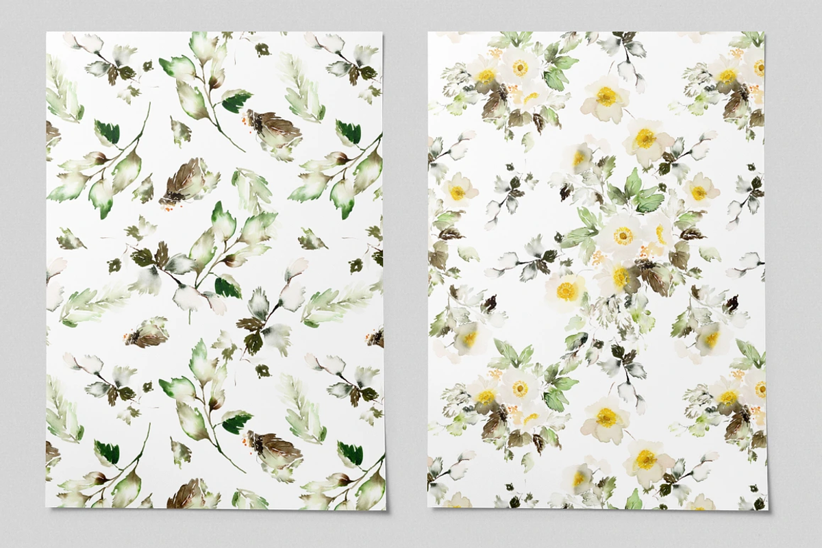 4-in-1 Watercolor Floral Bundle 03, an Illustration by Karma (Photo 19 of 33)