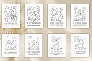 Alphabet Coloring Pages a-Z | ABC An, a Decorative Illustration by Design Station (Thumbnail 3 of 4)