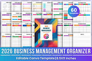 2026 Business Management Organizer, a Stationery Template by Mustafiz (Thumbnail 1 of 9)