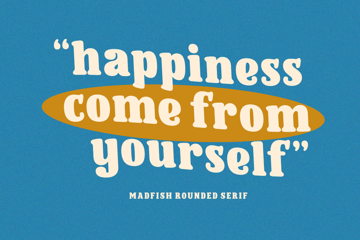 Madfish Typeface  - A Rounded Serif, a Serif Font by Letterhend Studio (Photo 3 of 6)