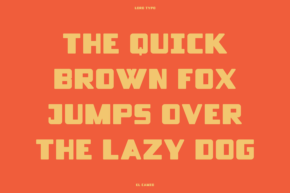 EL CAMIO — Retro/Modern Display Font, a Sans Serif Font by Mikey Weeks (Photo 3 of 12)