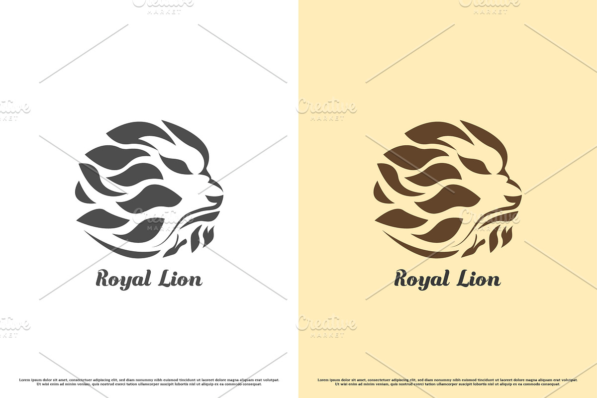 Brave Lion Logo Design Illustration, a Branding & Logo Template by Morvana Crew