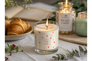 Burning Glass Candle Label Mockup, a Product Mockup by MockupWizard (Thumbnail 4 of 5)