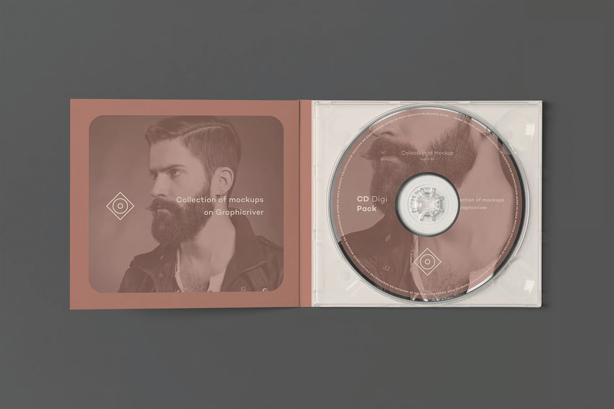 CD Digi Pack Mockup - Album Cover, an Advertising Mockup by DesignRushMarket (Photo 13 of 15)
