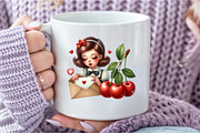 Cherry Girl Sublimation, an Illustration by DreamCafeArt (Thumbnail 7 of 8)