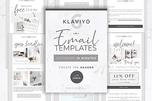 Klaviyo & Canva Templates 6 Pack