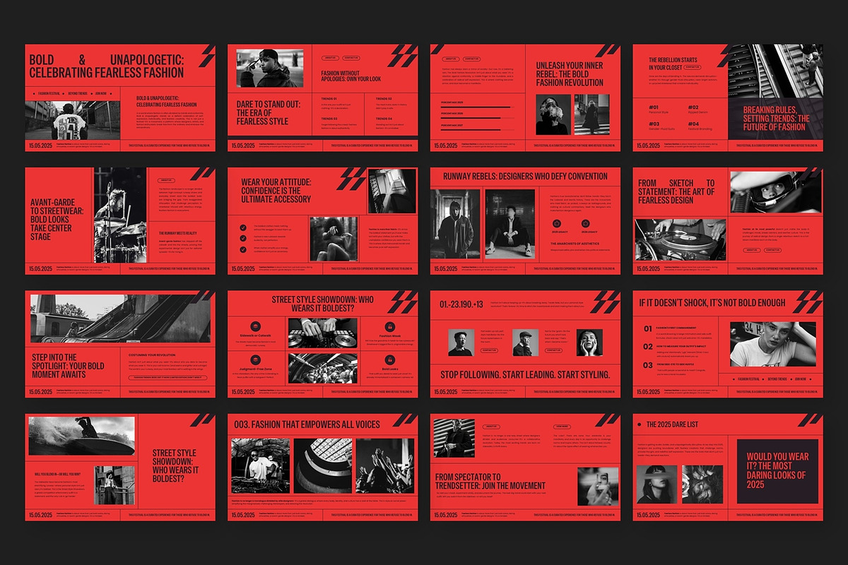 Bold Fashion - Google Slide, a Presentation Template by AQR Studio (Photo 3 of 3)