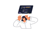Programmers at work. IT concepts set, a Work Illustration by PaperTrident (Thumbnail 12 of 28)