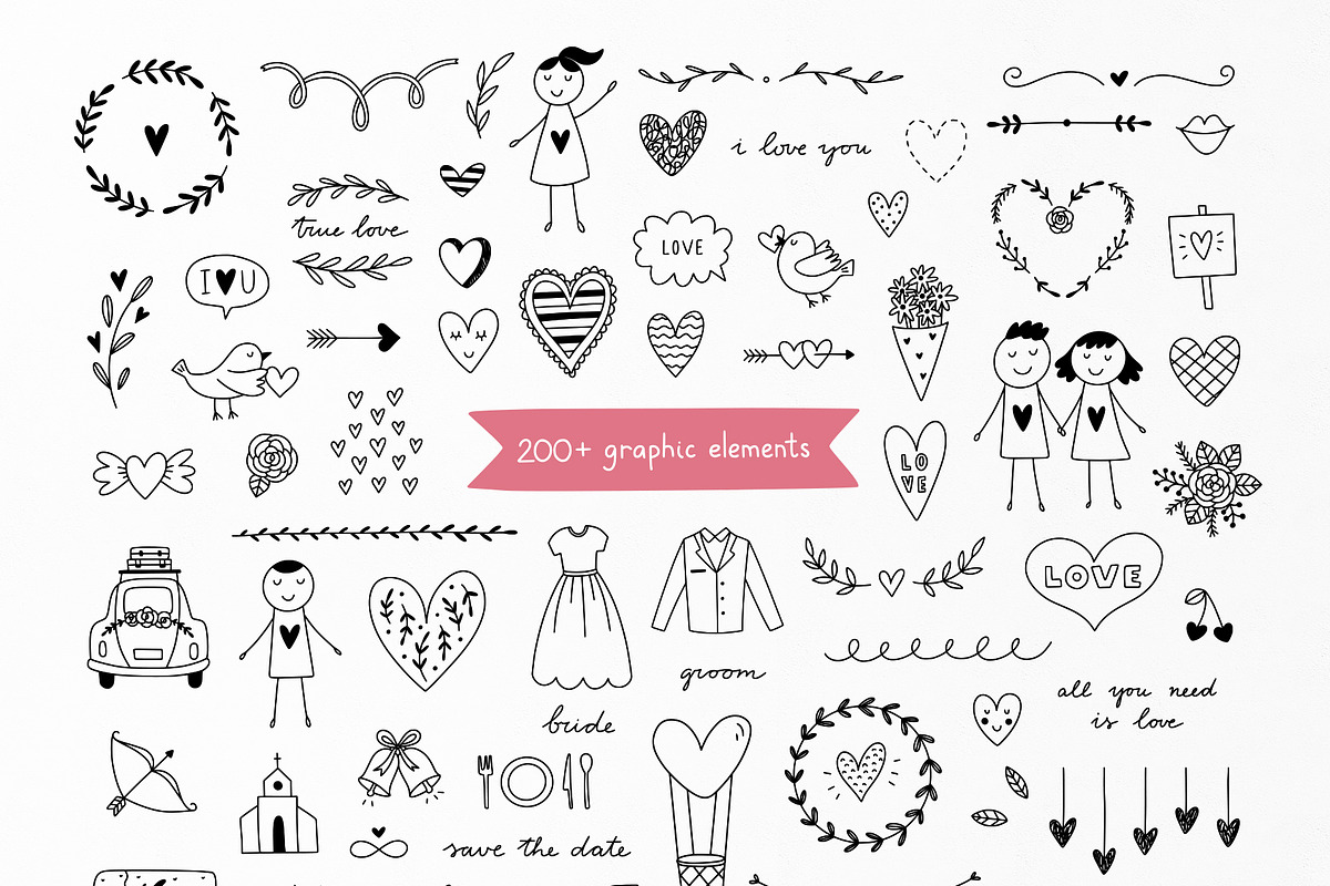 Love Doodles, an Illustration by Redchocolate (Photo 2 of 10)