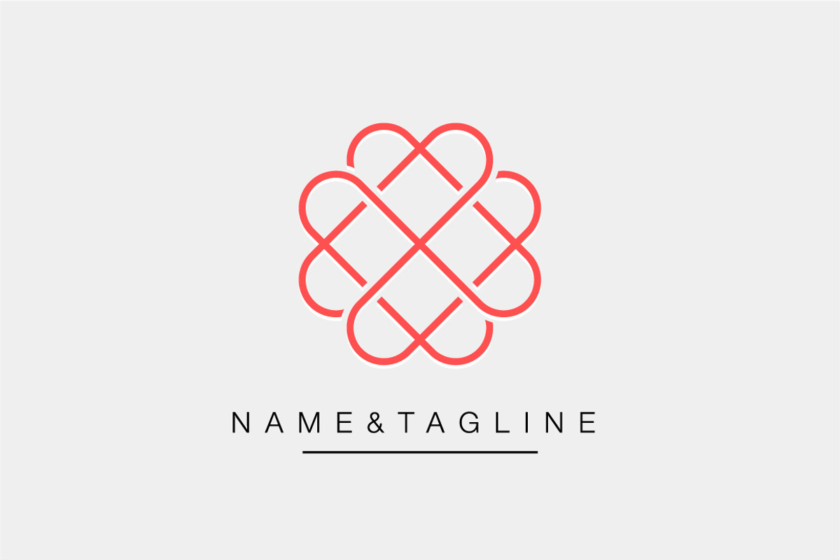 Elegant abstract monogram template, a Branding & Logo Template by WORAKAMON Design Studio (Photo 2 of 5)