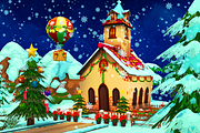 Cartoon Christmas Farm, an Environmental 3D Model by Souchenki (Thumbnail 16 of 29)