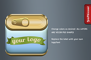 Canned Food iOS app icon, an Icon by Graphicool (Thumbnail 3 of 3)