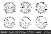 Family monogram SVG Bundle, an Object Graphic by Dasagani (Thumbnail 1 of 8)