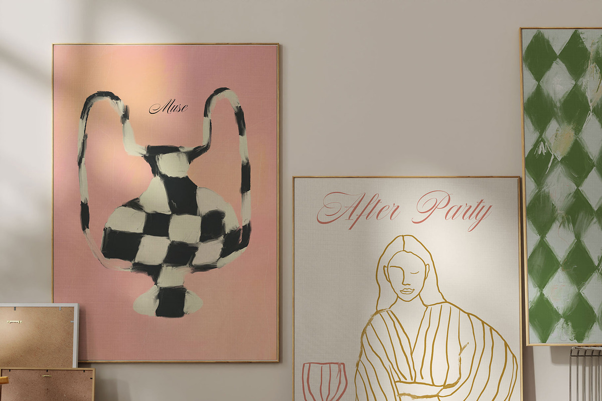 Modern Wall Art Posters Bundle, a Graphic by Ayya Studio (Photo 9 of 94)