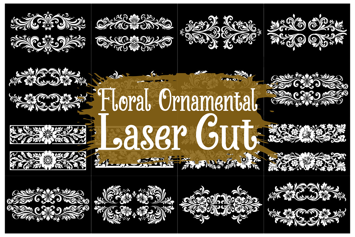 Intricate Floral Laser Cut, an Illustration by Gfx_Store