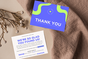 Cute Thank You Card Small Business, a Card Template by Elegant_Studio44