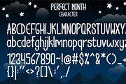 Perfect Month - a Cute Display Font, a Sans Serif Font by Nian Keun Studio (Thumbnail 3 of 10)