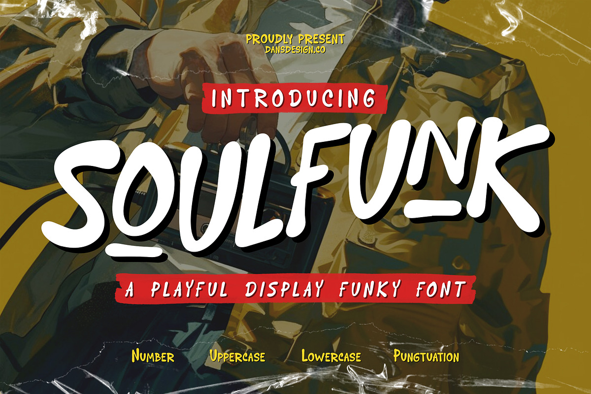 Soulfunk Funky Marker Graffiti, a Handwritten Font by dansdesign (Photo 1 of 14)